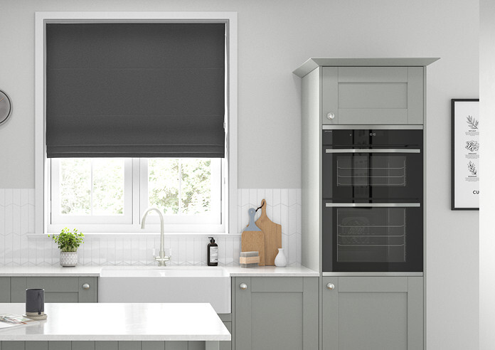 Oslo, Graphite - Roman Blind - Image 3